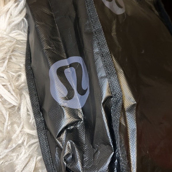 RARE SMALL LULULEMON SHOPPING BAG! Black! - Picture 3 of 3